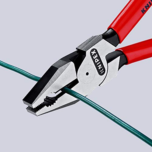 Knipex 02 01 200 7,87" High Leverage Combination Pliers 200mm Plastic coated handle