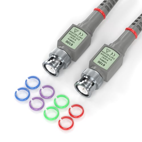 Universal P6100 Oscilloscope Probes 100MHz | With accessory kit, 1 x 10 x, 2 pieces 100 MHz X1 & X10 2 pieces