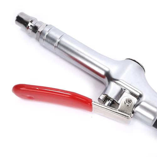 1/4" Zinic Alloy Air Blow Gun with Portable Hook 13bar/187psi JP Connect Fitting for Cleaning Dust,Industrial,Electronic,Car,Home
