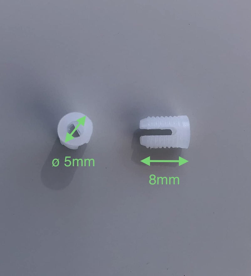 [Australia - AusPower] - NELI Expansion Sleeve, Diameter 5 mm, Expansion Dowels, Plastic Dowels, Dowels, Pack of 50 (ø 5 mm, length: 8 mm) ø 5mm, length 8mm 