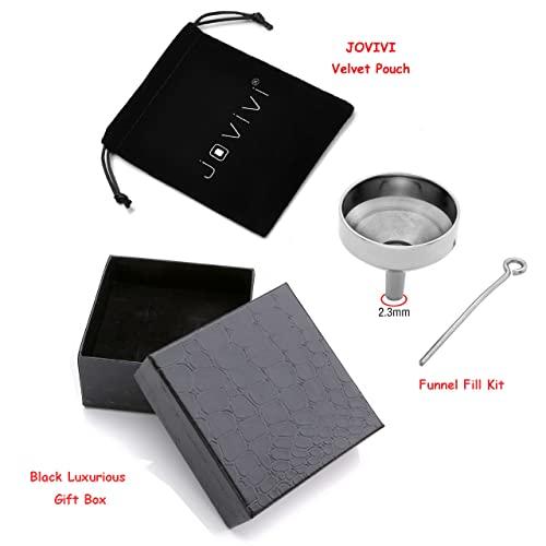 Jovivi Stainless Steel Twist Heart Urn Pendant Necklace Cremation Jewellery Ashes Keepsake Pet Memorial with Filler Kit and Gift Box