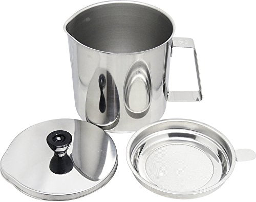 Wahei Freiz Ajido AD-540 Storage Container, Oil Pot, 3.3 gal (1.1 L), Stainless Steel, Made in Japan Oil pot (stainless steel)