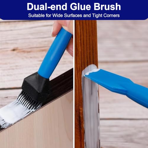 Alocs wood silicone glue applicator kit with glue brush, tray, and spreader