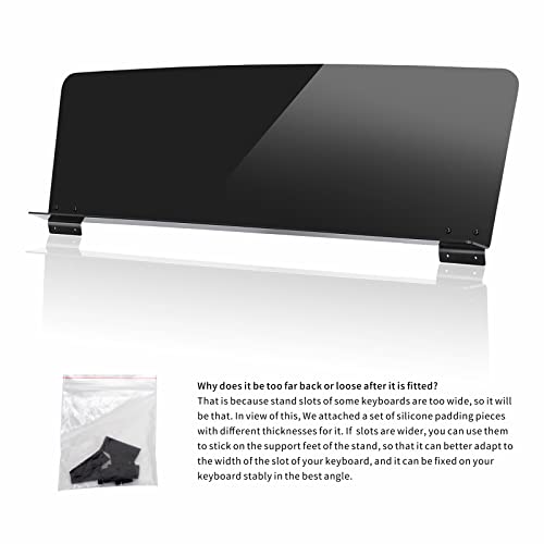 Sheet music stand compatible with Yamaha P85 P95 series electronic piano keyboard (Black) Black