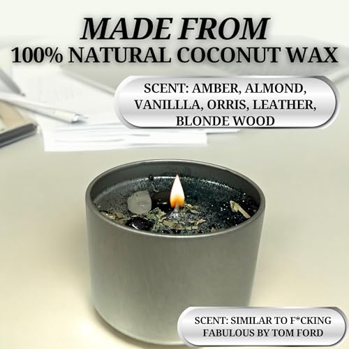Boss Sh*t Candle for Confidence, Success, Power, Leadership, Birthday Gift for Him, Office Decor, Man Cave Decor, Non Toxic Coconut Wax Candle Small 4oz