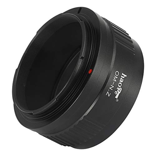 Haoge Manual Lens Mount Adapter for Olympus OM Lens to Nikon Z Mount Camera Such as Z7II Z6II Z6 Z7