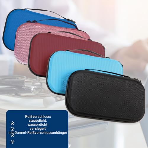 GIMA Stethoscope Case, Rigid Protective Case for Classic Single Tube Stethoscope, Preformed Interior, Interior Pocket for Accessories and Outer Handle, Black, Size 28 x 16 x 5 cm PHONE CASE