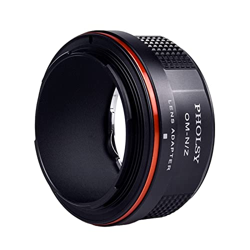 PHOLSY Lens Mount Adapter Compatible with Olympus OM Lens to Nikon Z Camera Olympus OM to Nikon Z