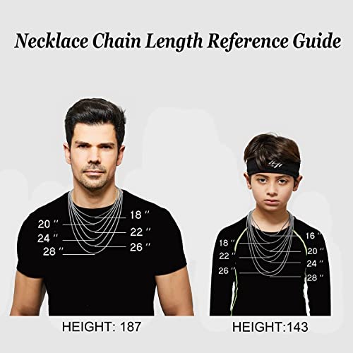 RWQIAN Stainless Steel Cross Necklace for Men Silver/Gold/Black Cross Necklace for Women Small Cross Pendant Necklace Simple Jewelry Cross Chain for Mens Silver 0.7 * 1.2" 22 Inches