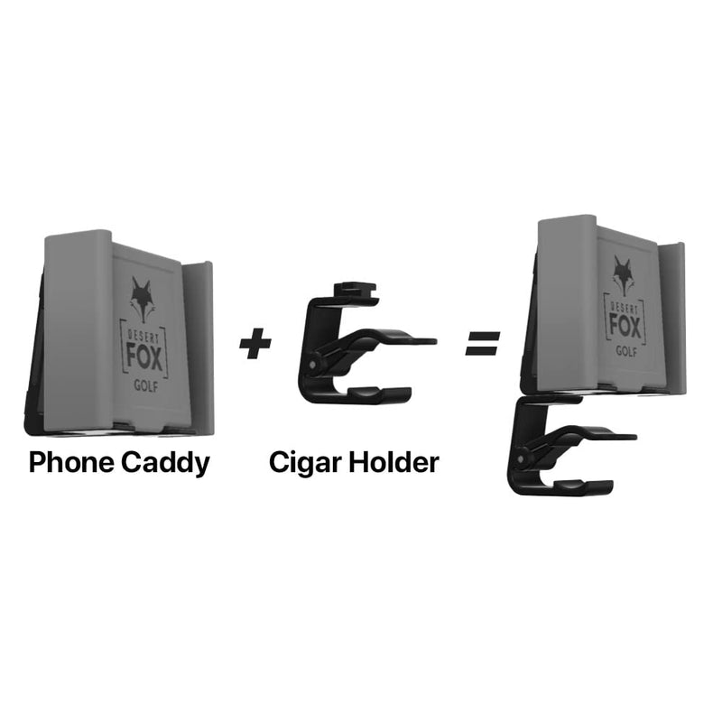 [Australia - AusPower] - Phone Caddy + Cigar Holder - The Best Phone and Cigar Holder for Golf - Fits All Popular Smart Phones Cigars (Red) Red 