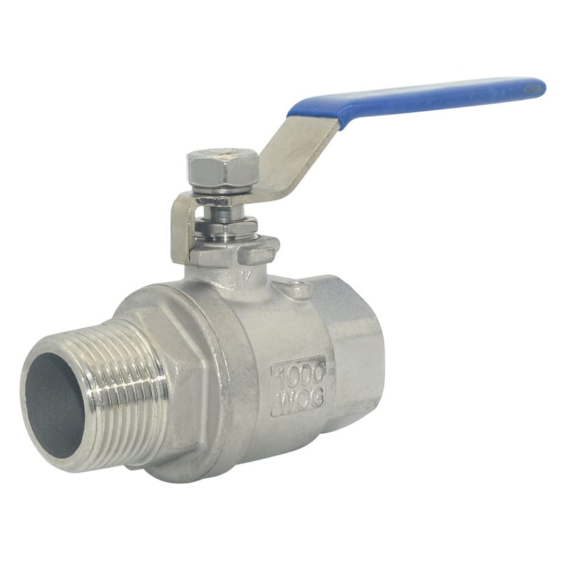 [Australia - AusPower] - Full Port Ball Valve Male x Female S304 Stainless Steel Heavy Duty for Water, Oil, and Gas,1000WOG (1inch) 1inch 