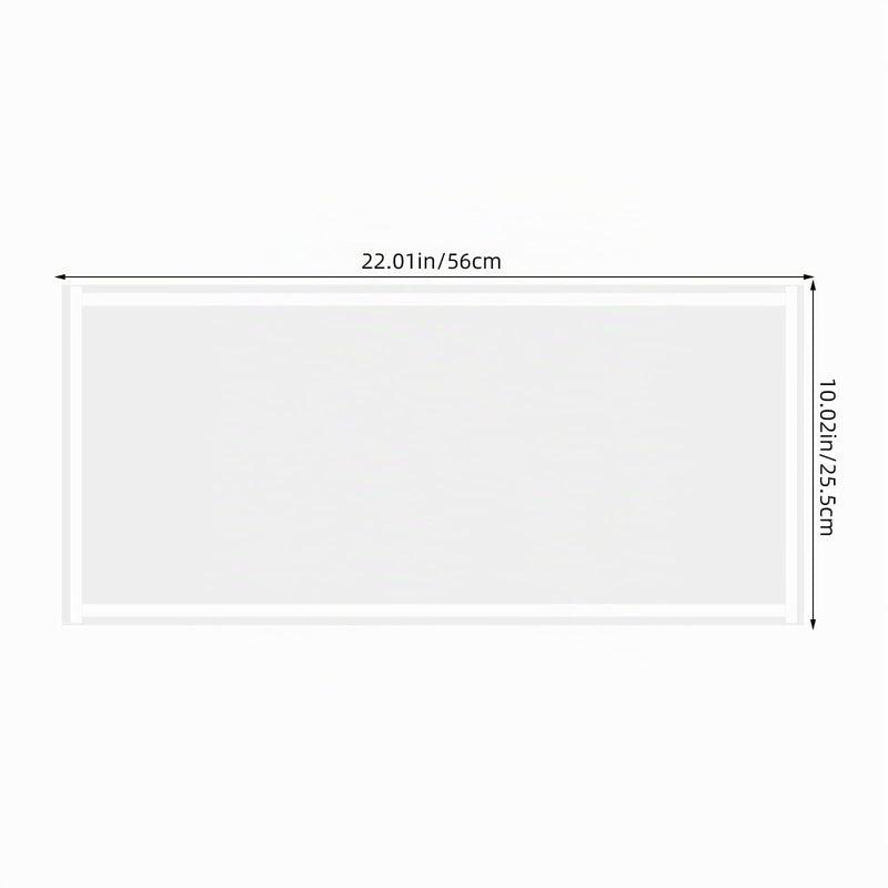 Pack of 6 Lens Covers for Sandblasting Cabins - 22 x 10 Inch Abrasive Window Film - Transparent Self-Adhesive Sandblasting Film - High Definition View of