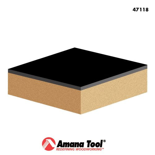 Amana Tool - 47118 Carbide Tipped Flush Trim 1/2 Dia x 1" 2 Shank 3-Flute