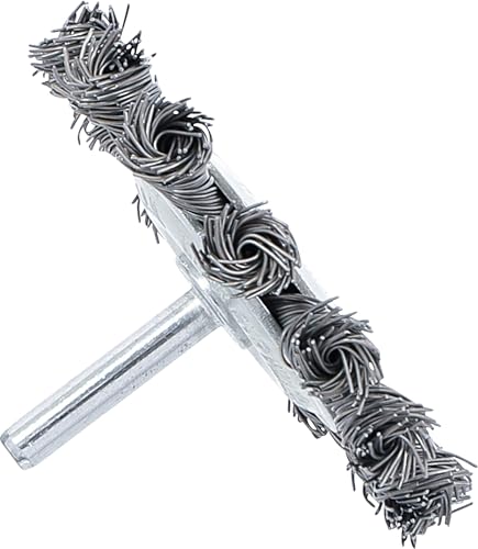 BGS 3982 Knotted Disc Brush, Grey/Silver, 75 mm | Gezopft | Durchmesser Ø 75 mm