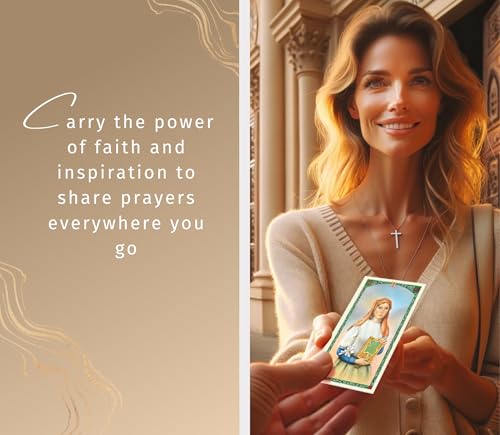 One Decade St Dymphna Rosary - Saint Dymphna Rosary, Laminated Saint Dymphna Prayer Card, Lord's Prayer Card - St.Dymphna Rosary, Patron Saint of Depression, Mental Health, Anxiety Theme Set - 3 Items