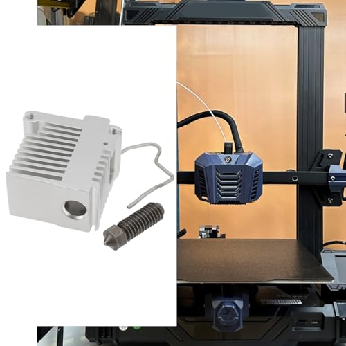 SG Store 1 Set Hotend Kit Assembly Print Head with 0.4mm Heatbreak Hardened Steel Nozzle Compatible with Anycubic Kobra 3 Compatible with Kobra 3 Combo 3D Printer (with Heatsink)