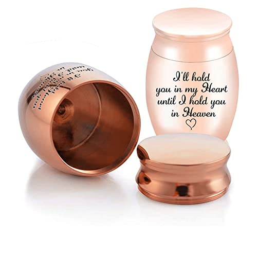 Small Urns Mini Cremation Human Ashes Holder Stainless Steel Memorial Keepsake Ash Funeral Urn for Pet Small Ashes Urns for dog pet Black