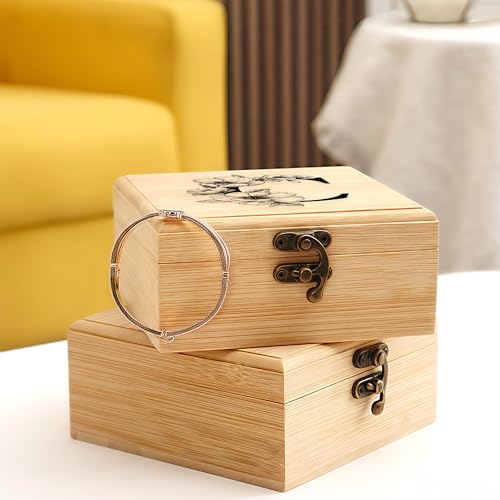 Trinket Keepsake Decorative Memory Jewelry Storage Box, Wedding Bridesmaid Graduation Memorial Thank You Anniversary Friendship Office Home Gifts (Letter C) Letter C