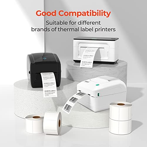 [Australia - AusPower] - MUNBYN 2"x1" Direct Thermal Labels, Barcode Address Shipping Thermal Label Stickers, White Thermal Printer Labels for UPC (1000 labels/roll, 6 roll, 2"x1") 1 