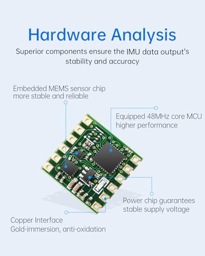 [9-Axis IMU Module] WT901 MPU9250 Module, 3-axis Accelerometer+Gyroscope +Magnetometer+Inclinometer, AHRS Acceleration Sensors Digital Compass IIC/TTL