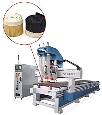 BTMIEY Vacuum Cleaner Engraving Machine Dust Cover, 70mm/100mm Brush Vacuum Cleaner Engraving Machine Dust Cover for CNC Router for Spindle Motor Milling Machine (Black, 1M*70MM) Black