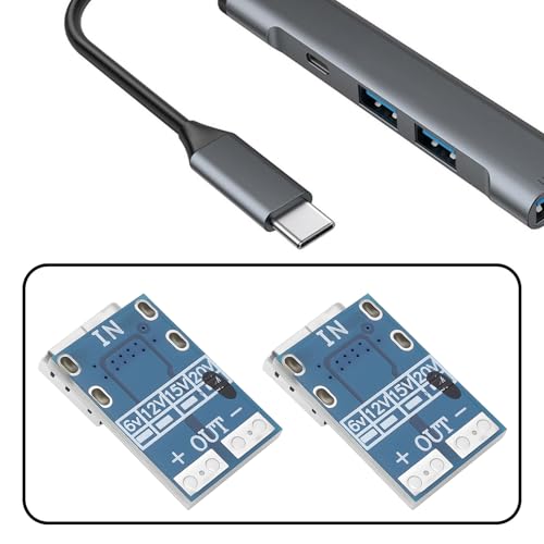 EMSea 4 Pack PDC004 USB-PD USB C IP2721 to DC 20V Max 5A Compatible with Electrical Projects with a USB-C Input PDC004 USB-PD to DC 20V