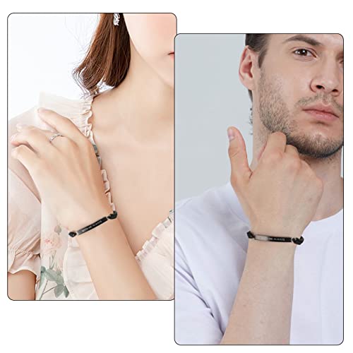abooxiu Urn Bracelet for Ashes Cremation Bracelet for Ashes Stainless Steel Ash Bracelet for Men Women Memorial Ashes Holder Cremation Bangles for Human Ashes With Me Always