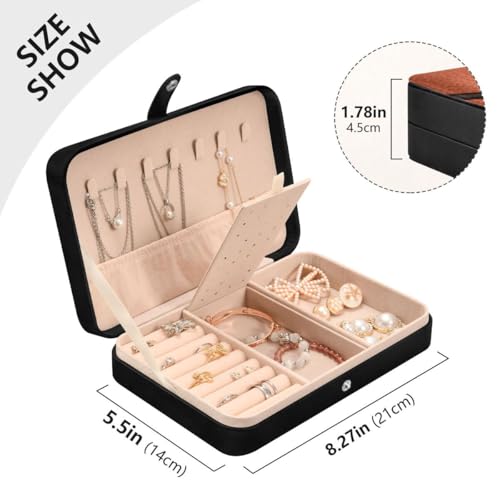 Bolaz Leather Jewelry Box Jewelry Case Storage Box Basketball For Rings Earrings Necklaces pattern 1