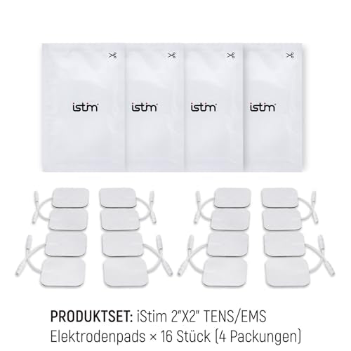 iStim Super Soft 5x5cm TENS Unit Electrodes for TENS Massage EMS - 100% JAPANESE GEL