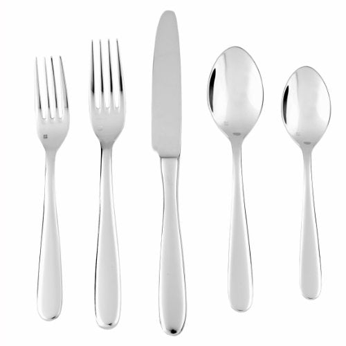 Fortessa Grand City 18/10 Stainless Steel Flatware Solid Handle Butter Knife, Set of 12