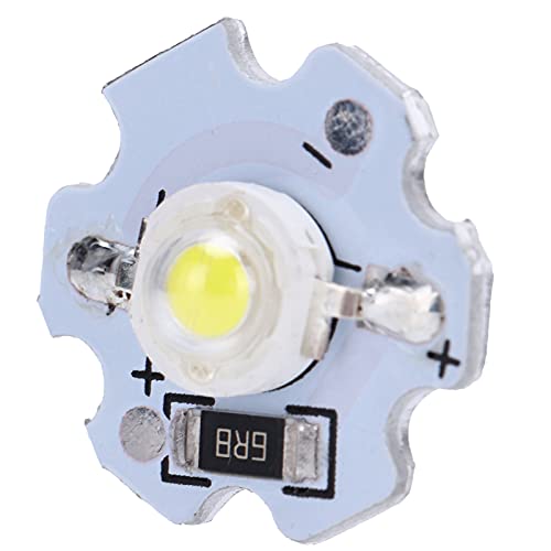 Garosa 25-Piece LED Lamp Beads 5V LED Chips 200LM 1W High Power SMD LED Lamp Chip Bulb for Replacement of Foodlight/Spotlight Bulbs in Home Studio (Pure White 6000-6500K)