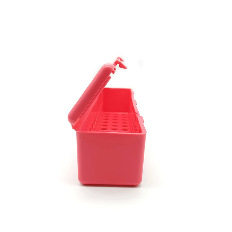 [Australia - AusPower] - Dental Instrument Sterilization Box Dental Autoclave Plastic Sterilization Cassettes Box (Pink) Pink 
