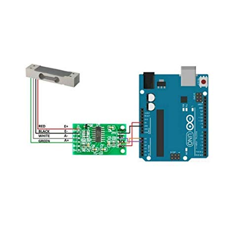 ARCELI HX711 ADC Converter Breakout Module Digital Load Cell Weight Sensor 1 kg for Portable Electronic Kitchen Scales DIY for Load Cell Weight (Pack of 2) 2 Stück