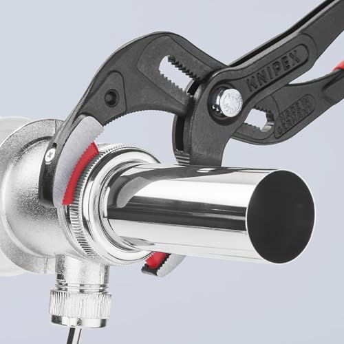 KNIPEX 81 11 250 pipe gripping slip-joint pliers with replaceable plastic jaws