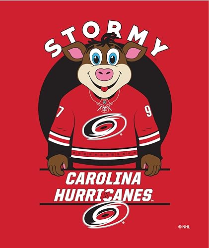Northwest NHL Unisex-Adult Silk Touch Throw Blanket Carolina Hurricanes 50" x 60" Mascot Love