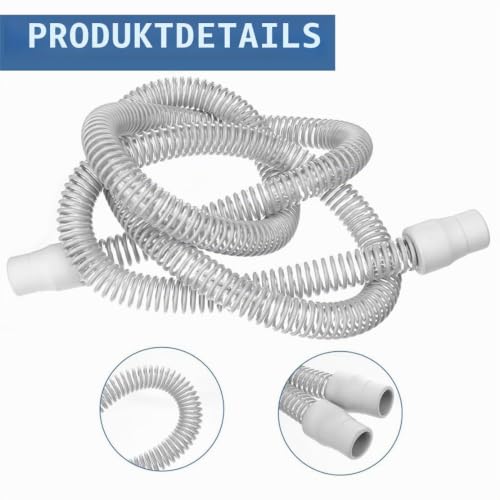 2 CPAP Hoses, 180 cm Length, Universal Respirator Hose, CPAP Accessories for Standard CPAP Devices