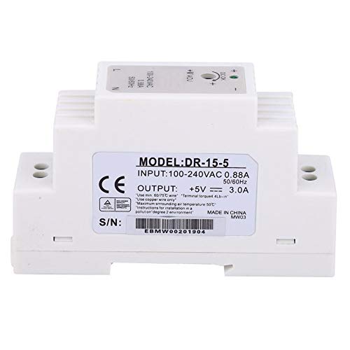 [Australia - AusPower] - FTVOGUE DR-15-5 DIN Rail Power Supply 15W 5V 3A DIN Rail Switching Power Supply DIN Rail Power Supply DIN Rail Power Supply 