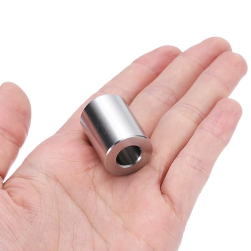 uxcell 10pcs Stainless Steel Spacer 3/8" Bore x 3/4" OD x 1" Length Screw Standoff Bushing Plain Finish Round Metal Spacer for 3/8 Screws Bolts and Rods 3/8" x 3/4" x 1"