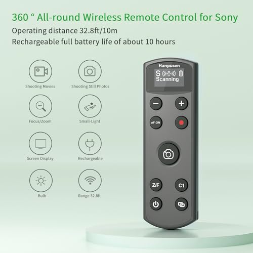 for Sony Camera Rechargeable Remote Control Wireless Shutter Release Rechargeable for Sony