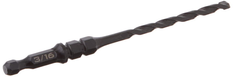 IRWIN Tools 1870568 Impact Performance Series Concrete Screw Installation 3/16-Inch X 5-Inch Drill Bit for 1/4-Inch Screws (Pack of 4) One Size (Pack of 4) 3/16-Inch X 5-Inch for 1/4-Inch Screws