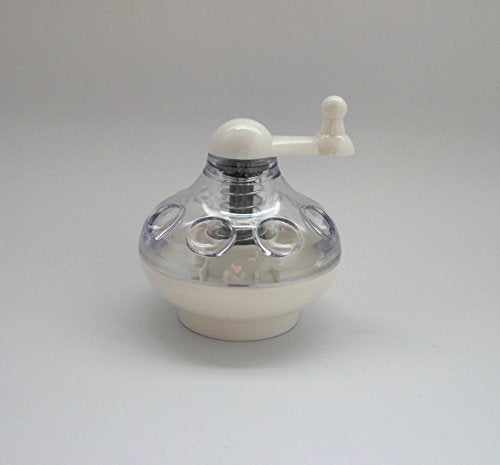 Tredoni Nutmeg Grinder Mill - Hard Nut, Almond & Spice Rotary Grater, White