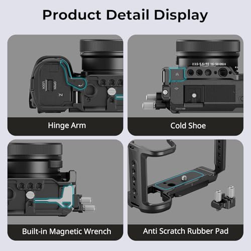 SmallRig ZV-E10 II Cage Kit for Sony ZV-E10 II with Cable Clamp for HDMI