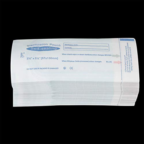 Pack of 200 Sterilization Bags, Self-Sealing Sterilization Autoclave Bags for Dental Tools, Dental Self-Sealing Sterilization Bag