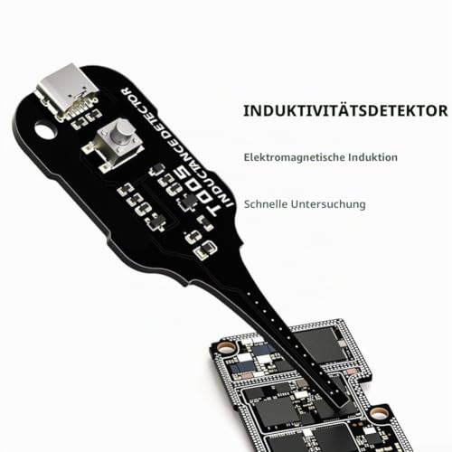 Inductance Tester XA5 for Coil Testing on Motherboards and Electronic Devices, Electromagnetic Induction Based Tool for Efficient Diagnostics (Black) black