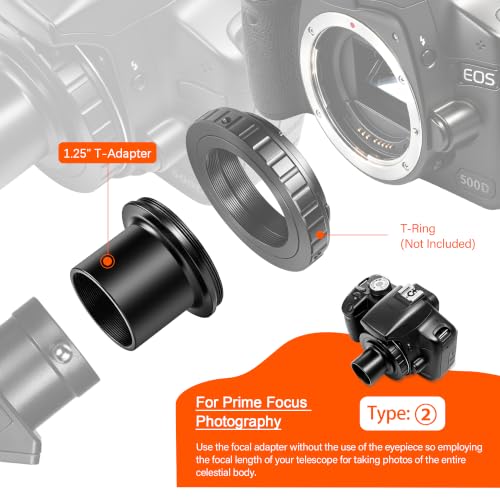 Astromania Telescope Photo Adapter Extendable Camera Adapter with T Adapter Classic Version