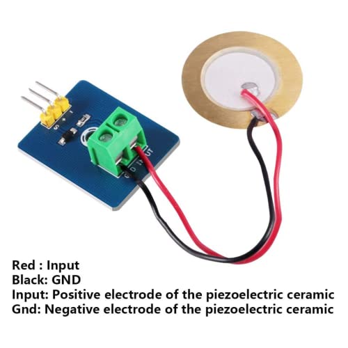 5pcs Analog Ceramic Piezo Vibration Sensor Module 3.3V/5V for Arduino DIY Kit
