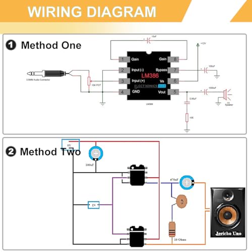 20pcs LM386 LM386N Audio Power Amplifier Semiconductor Low Voltage 300KHz Low Input Voltage Regulator PDIP Mono DIP-8 + 20pcs DIP-8 IC Socket, Pitch 2.54mm