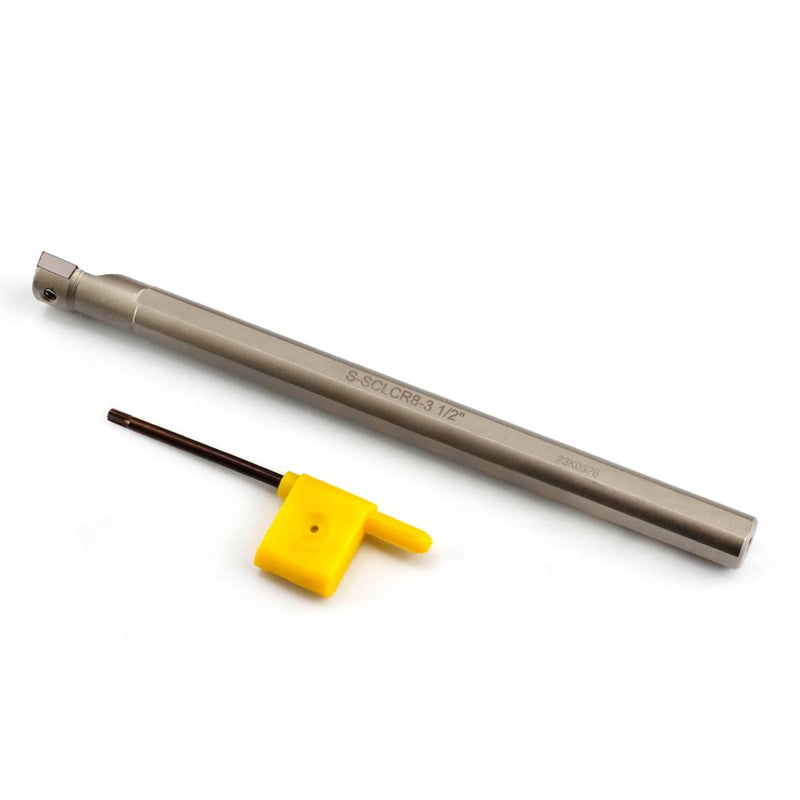 [Australia - AusPower] - 1/2"*7" Lathe Internal Boring Bar, Right-Hand Sclcr Turning Tool Holder with 1PC Indexable Carbide Turning Insert CCMT09T304(CCMT32.5) 