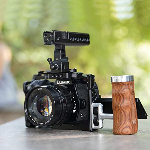 NICEYRIG Cage for Panasonic Lumix G9/GH5II/GH5/GH5S, with NATO Rail Cold Shoe - 349