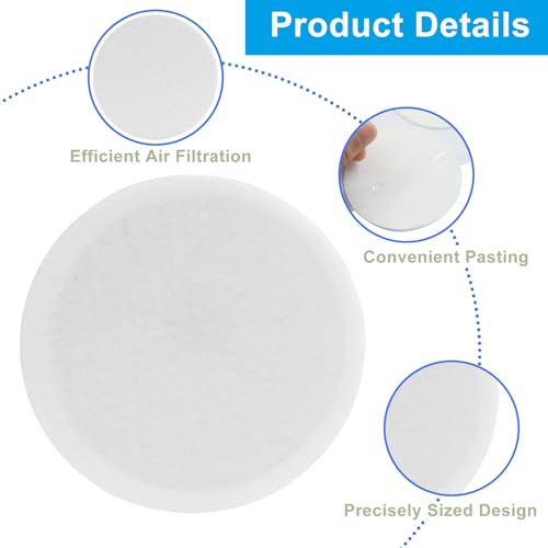 SOVNSG 2.5-inch monotub adhesive filter disks, 48-piece set for breathable filter membrane ventilation